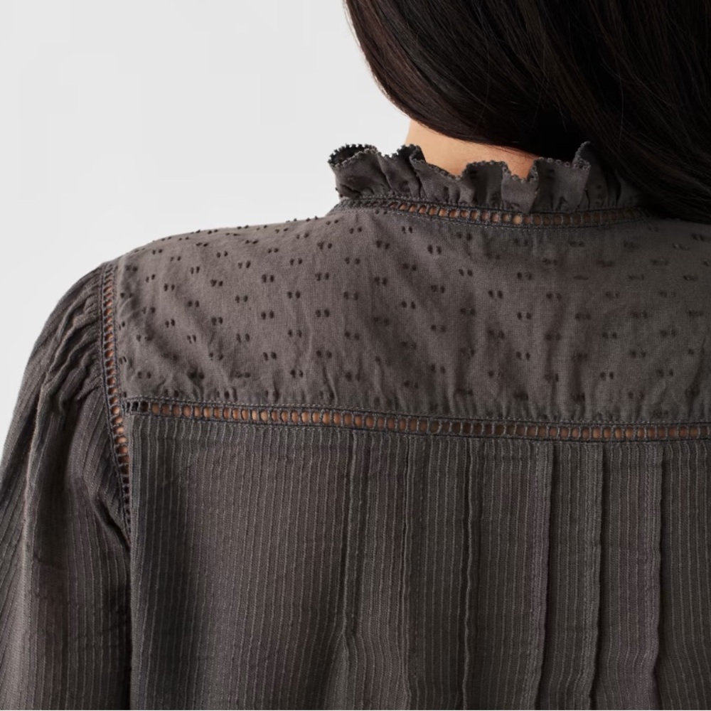 Faherty Dark Gray Button Down Shirt - image 4